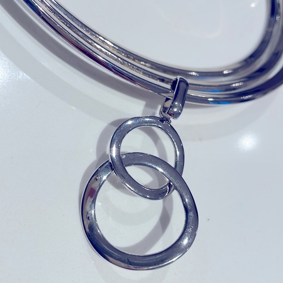 Statement Necklace - silver tone - Picture 2 of 4